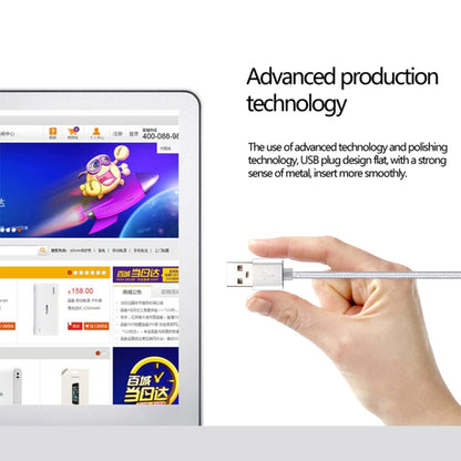 Knit Texture USB to USB-C / Type-C Data Sync Charging Cable, Cable Length: 50cm(Purple) by buy2fix