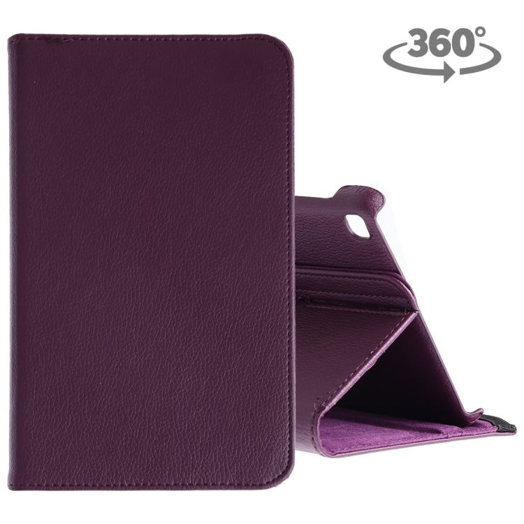 Litchi Texture Horizontal Flip 360 Degrees Rotation Leather Case for Galaxy Tab A 8 (2019) / P200 / P205, with Holder (Purple) by buy2fix
