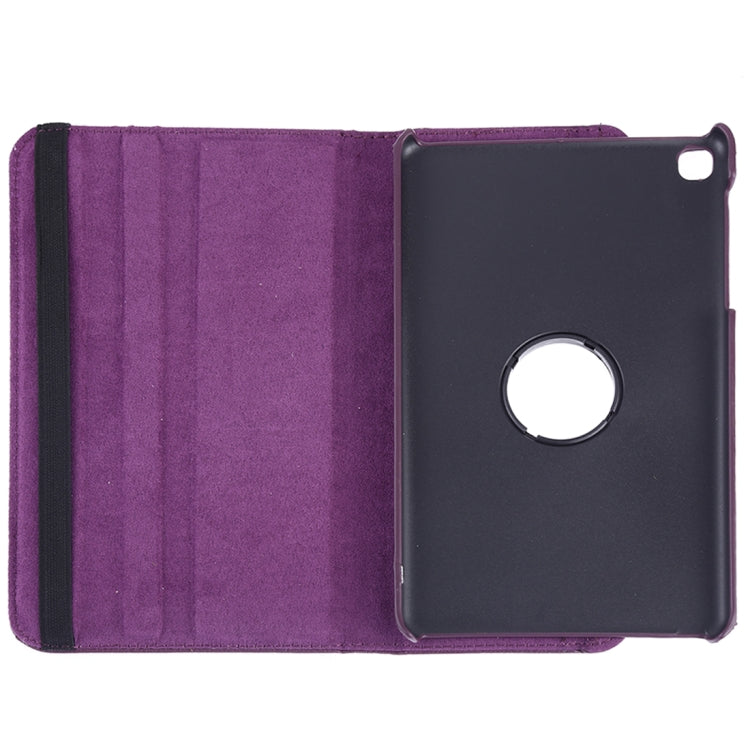 Litchi Texture Horizontal Flip 360 Degrees Rotation Leather Case for Galaxy Tab A 8 (2019) / P200 / P205, with Holder (Purple) by buy2fix