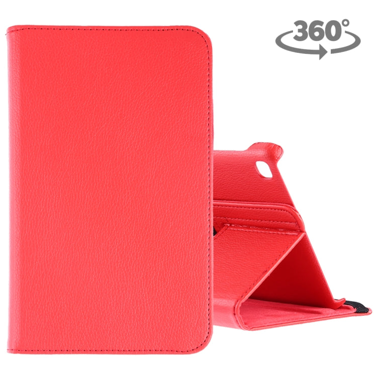 Litchi Texture Horizontal Flip 360 Degrees Rotation Leather Case for Galaxy Tab A 8 (2019) / P200 / P205, with Holder (Red) by buy2fix