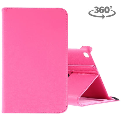 Litchi Texture Horizontal Flip 360 Degrees Rotation Leather Case for Galaxy Tab A 8 (2019) / P200 / P205, with Holder (Rose Red) by buy2fix