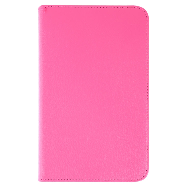 Litchi Texture Horizontal Flip 360 Degrees Rotation Leather Case for Galaxy Tab A 8 (2019) / P200 / P205, with Holder (Rose Red) by buy2fix