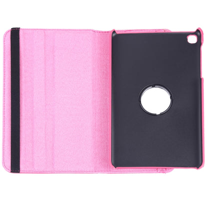 Litchi Texture Horizontal Flip 360 Degrees Rotation Leather Case for Galaxy Tab A 8 (2019) / P200 / P205, with Holder (Rose Red) by buy2fix