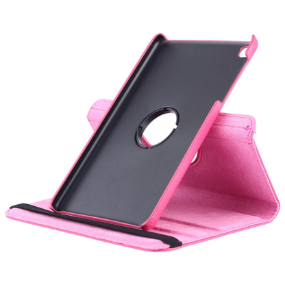 Litchi Texture Horizontal Flip 360 Degrees Rotation Leather Case for Galaxy Tab A 8 (2019) / P200 / P205, with Holder (Rose Red) by buy2fix