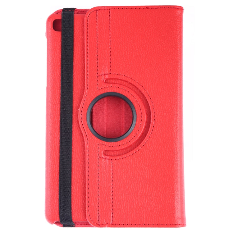 Litchi Texture Horizontal Flip 360 Degrees Rotation Leather Case for Galaxy Tab A 8 (2019) / P200 / P205, with Holder (Red) by buy2fix