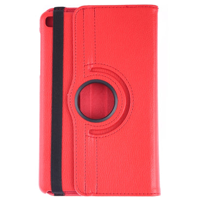 Litchi Texture Horizontal Flip 360 Degrees Rotation Leather Case for Galaxy Tab A 8 (2019) / P200 / P205, with Holder (Red) by buy2fix
