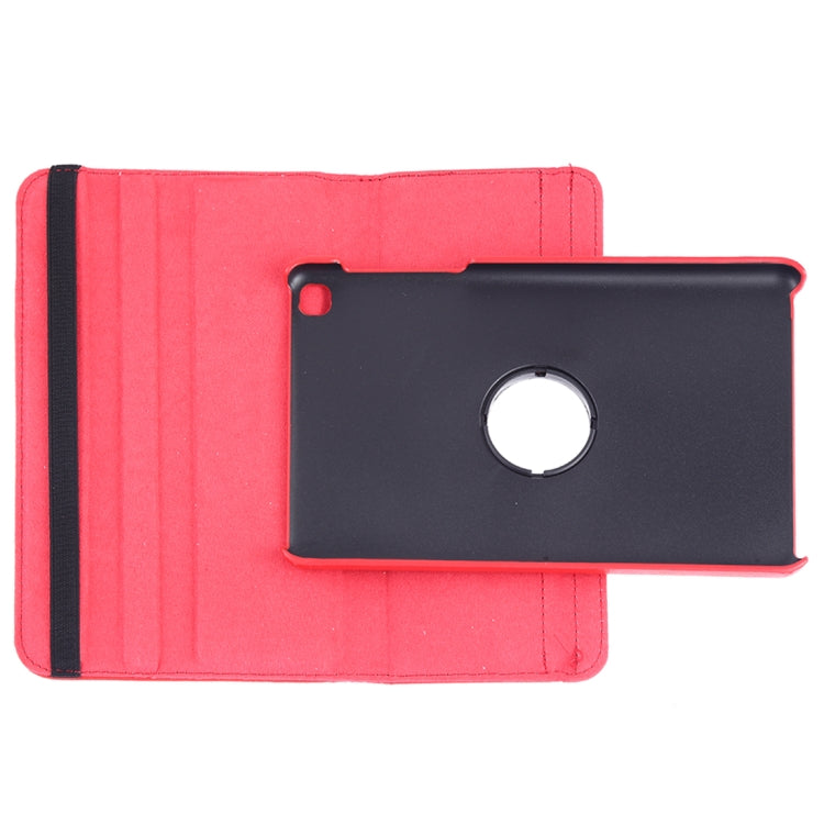 Litchi Texture Horizontal Flip 360 Degrees Rotation Leather Case for Galaxy Tab A 8 (2019) / P200 / P205, with Holder (Red) by buy2fix