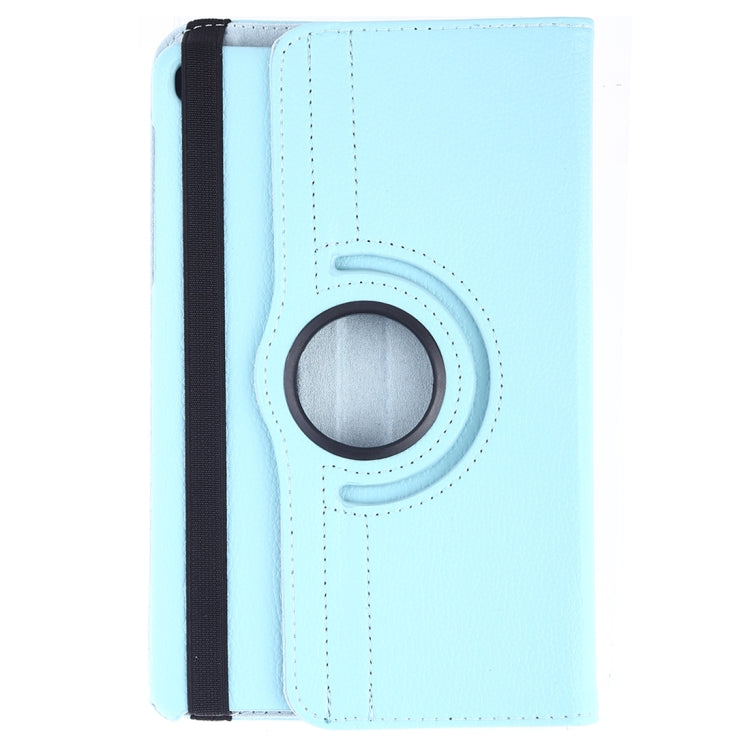 Litchi Texture Horizontal Flip 360 Degrees Rotation Leather Case for Galaxy Tab A 8 (2019) / P200 / P205, with Holder (Sky Blue) by buy2fix