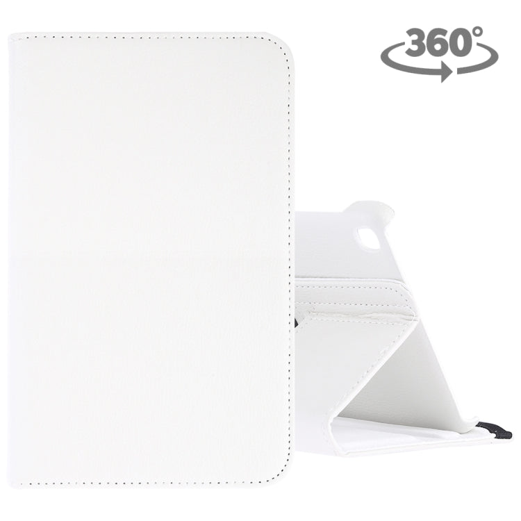 Litchi Texture Horizontal Flip 360 Degrees Rotation Leather Case for Galaxy Tab A 8 (2019) / P200 / P205, with Holder (White) by buy2fix