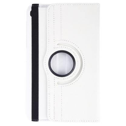 Litchi Texture Horizontal Flip 360 Degrees Rotation Leather Case for Galaxy Tab A 8 (2019) / P200 / P205, with Holder (White) by buy2fix