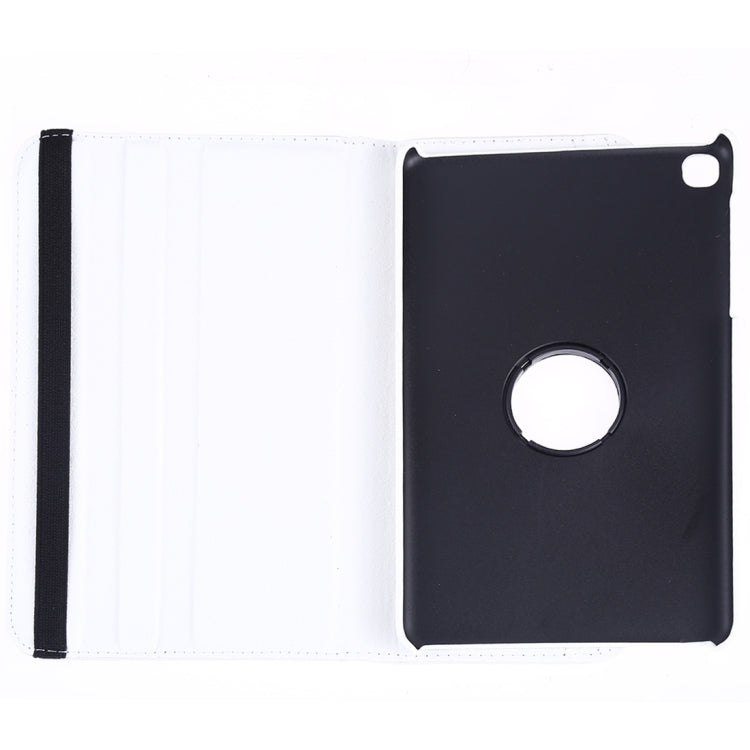 Litchi Texture Horizontal Flip 360 Degrees Rotation Leather Case for Galaxy Tab A 8 (2019) / P200 / P205, with Holder (White) by buy2fix
