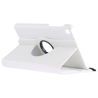 Litchi Texture Horizontal Flip 360 Degrees Rotation Leather Case for Galaxy Tab A 8 (2019) / P200 / P205, with Holder (White) by buy2fix