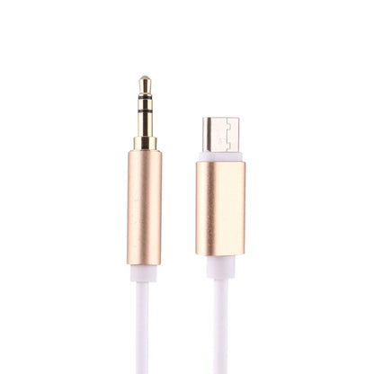1m USB-C / Type-C to 3.5mm Male Audio Adapter Cable(Gold) by buy2fix