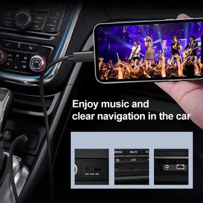 1m USB-C / Type-C to 3.5mm Male Audio Adapter Cable(Silver) by buy2fix