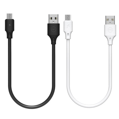 WK WDC-105m 2.4A Micro USB Full Speed Pro Charging Data Cable, Length: 25cm(White) - Micro USB Cable by WK | Online Shopping UK | buy2fix
