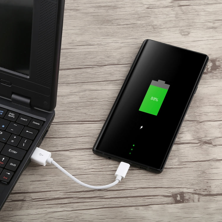 USB to USB-C / Type-C Charging & Sync Data Cable, Cable Length: 14cm(White) by buy2fix