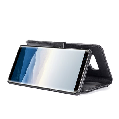 DG.MING Crazy Horse Texture Flip Detachable Magnetic Leather Case for Galaxy Note 9, with Holder & Card Slots & Wallet(Black) - Galaxy Phone Cases by DG.MING | Online Shopping UK | buy2fix