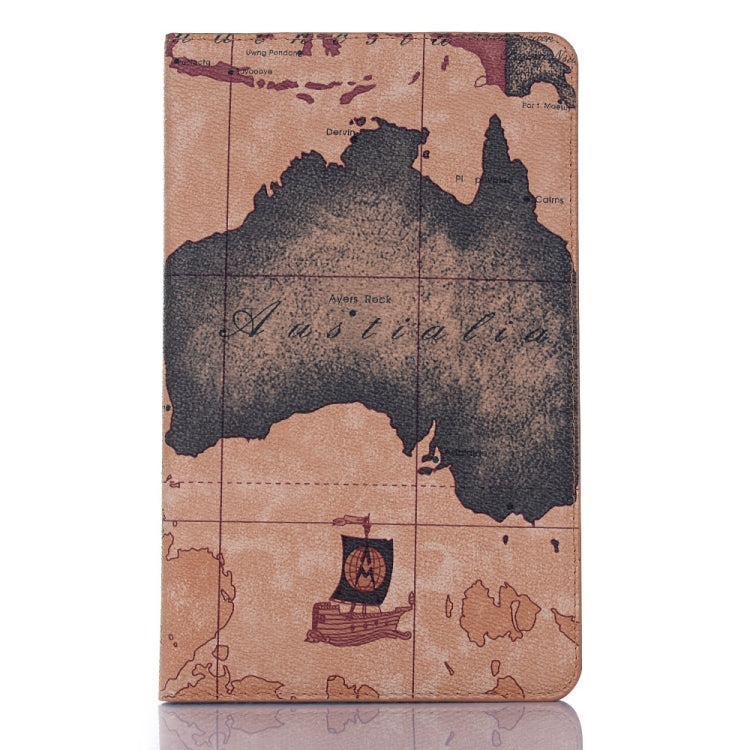Map Texture Horizontal Flip Leather Case for Galaxy Tab A 8 (2019) P200 / P205, with Holder & Card Slots & Wallet, Random Texture Delivery by buy2fix