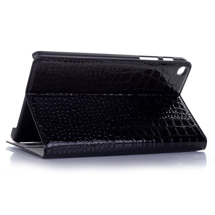 Crocodile Texture Horizontal Flip Leather Case for Galaxy Tab A 8 (2019) P200 / P205, with Holder & Card Slots & Wallet(Black) by buy2fix