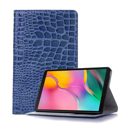 Crocodile Texture Horizontal Flip Leather Case for Galaxy Tab A 8 (2019) P200 / P205, with Holder & Card Slots & Wallet(Blue) by buy2fix