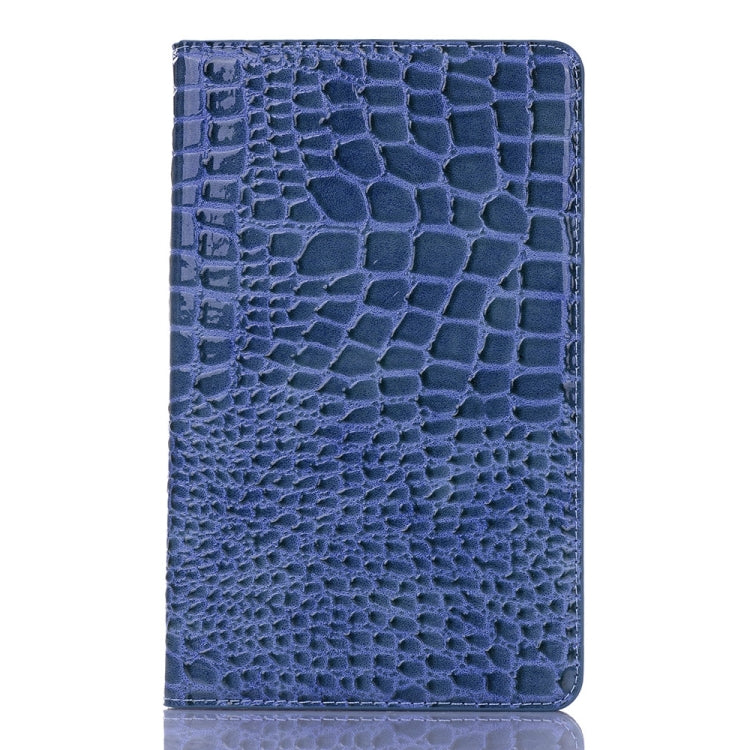 Crocodile Texture Horizontal Flip Leather Case for Galaxy Tab A 8 (2019) P200 / P205, with Holder & Card Slots & Wallet(Blue) by buy2fix