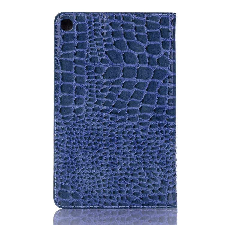Crocodile Texture Horizontal Flip Leather Case for Galaxy Tab A 8 (2019) P200 / P205, with Holder & Card Slots & Wallet(Blue) by buy2fix
