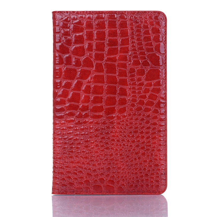 Crocodile Texture Horizontal Flip Leather Case for Galaxy Tab A 8 (2019) P200 / P205, with Holder & Card Slots & Wallet(Red) by buy2fix