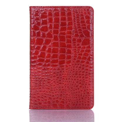 Crocodile Texture Horizontal Flip Leather Case for Galaxy Tab A 8 (2019) P200 / P205, with Holder & Card Slots & Wallet(Red) by buy2fix