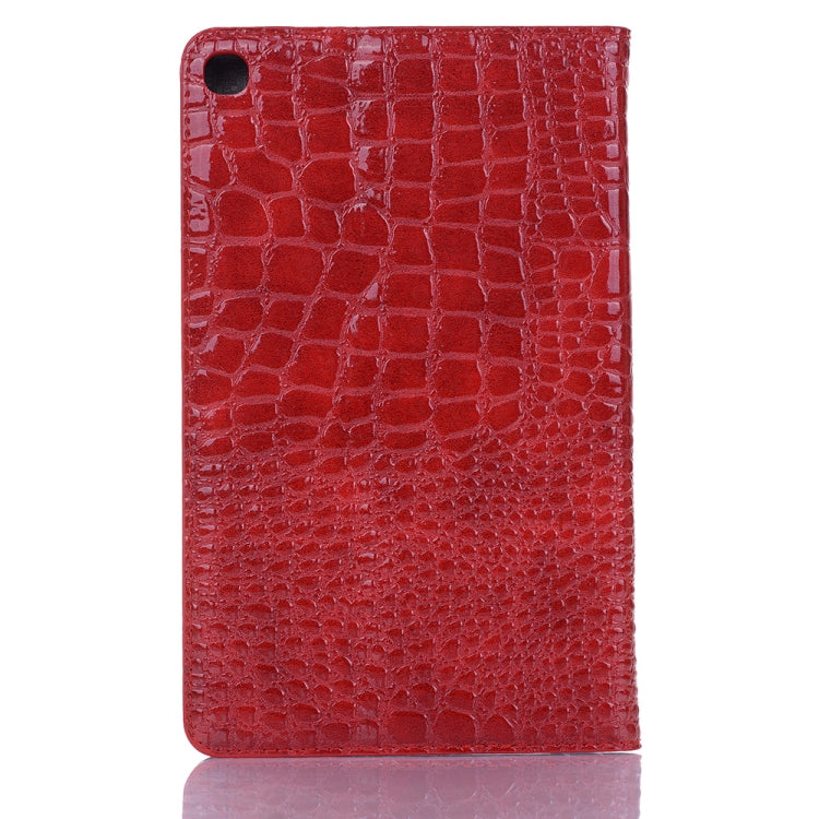 Crocodile Texture Horizontal Flip Leather Case for Galaxy Tab A 8 (2019) P200 / P205, with Holder & Card Slots & Wallet(Red) by buy2fix