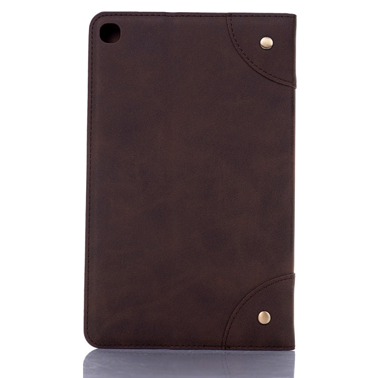 Retro Book Style Horizontal Flip Leather Case for Galaxy Tab A 8 (2019) P200 / P205, with Holder & Card Slots & Wallet (Coffee) by buy2fix