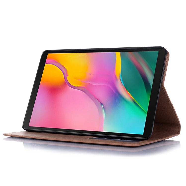 Retro Book Style Horizontal Flip Leather Case for Galaxy Tab A 8 (2019) P200 / P205, with Holder & Card Slots & Wallet (Brown) by buy2fix