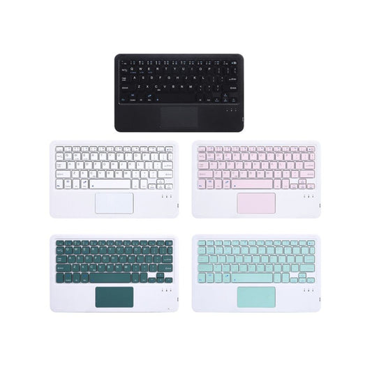 HB119B 10 inch Universal Tablet Wireless Bluetooth Keyboard with Touch Panel (Dark Green) by buy2fix