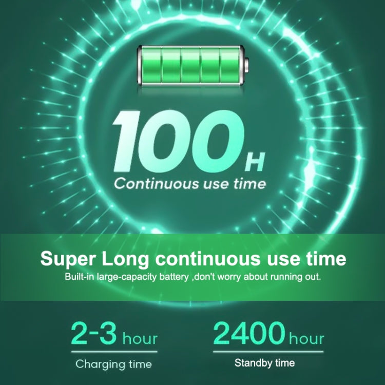 250C 10 inch Universal Tablet Round Keycap Wireless Bluetooth Keyboard with Touch Panel (Dark Green) by buy2fix