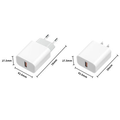 M117 2.4A Single USB Port Flash Charger Travel Charger, EU Plug - USB Charger by buy2fix | Online Shopping UK | buy2fix