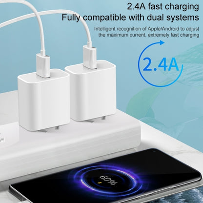 M117 2.4A Dual USB Port Flash Charger Travel Charger, US Plug - USB Charger by buy2fix | Online Shopping UK | buy2fix
