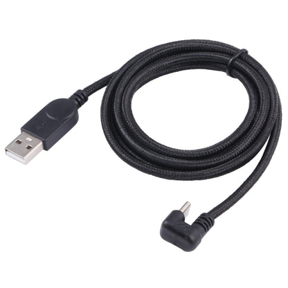 U-shaped USB-C / Type-C Male to USB Male Nylon Braid Charge Data Cable by buy2fix