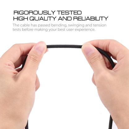 U-shaped USB-C / Type-C Male to USB Male Nylon Braid Charge Data Cable by buy2fix