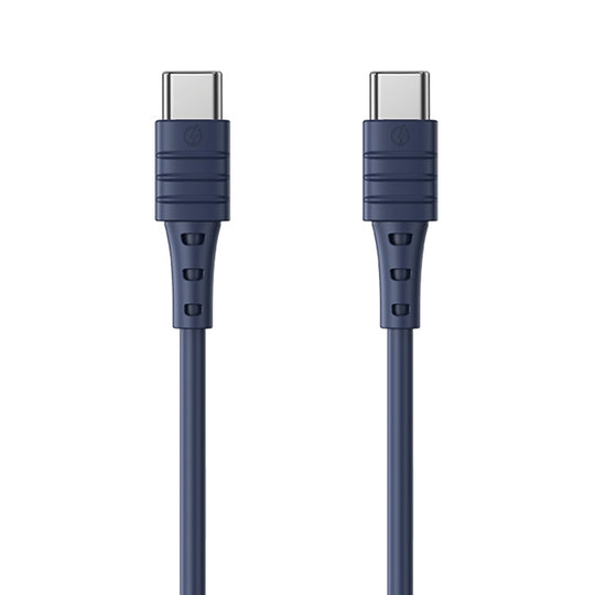 REMAX RC-068 PD 65W Type-C / USB-C to Type-C / USB-C High Elastic TPE Fast Charging Data Cable, Length: 1m (Blue)