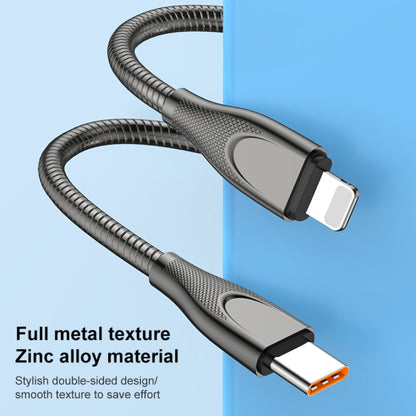 ADC-009 USB to USB-C / Type-C Zinc Alloy Hose Fast Charging Data Cable, Cable Length: 1m (Gun Metal) by buy2fix