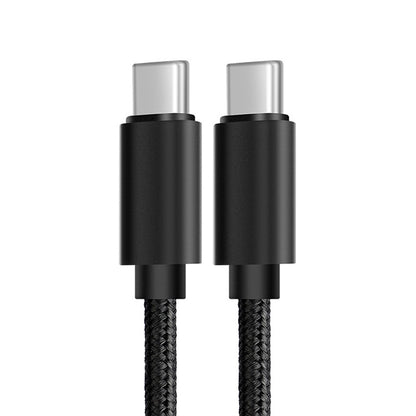 60W PD USB-C / Type-C Male to USB-C / Type-C Male Braided Data Cable, Cable Length: 1m by buy2fix