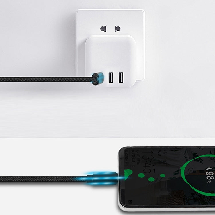 60W PD USB-C / Type-C Male to USB-C / Type-C Male Braided Data Cable, Cable Length: 1m by buy2fix