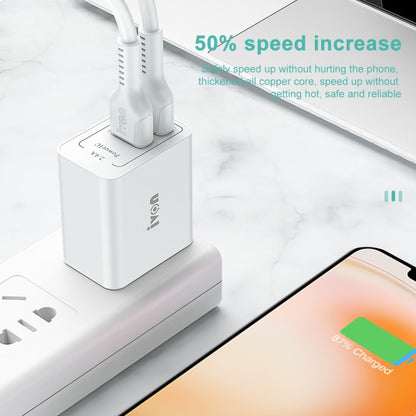IVON AD36 12W 2.4A Dual USB Port Travel Charger, US Plug - USB Charger by IVON | Online Shopping UK | buy2fix
