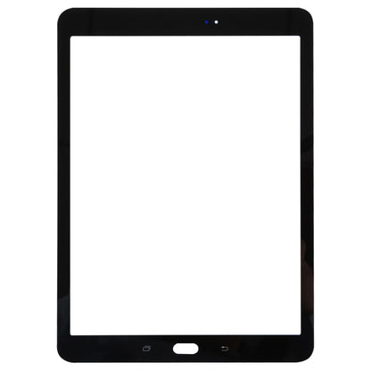 For Galaxy Tab S2 9.7 / T810 / T813 / T815 / T820 / T825 Front Screen Outer Glass Lens (Black) - Outer Glass Lens by buy2fix | Online Shopping UK | buy2fix