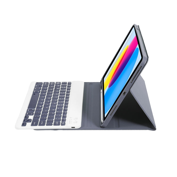 For iPad 11 2025 / 10th Gen 10.9 2022 A10B Lambskin Texture Ultra-thin Bluetooth Keyboard Leather Tablet Case with Pen Slot(Purple) - Universal by buy2fix | Online Shopping UK | buy2fix