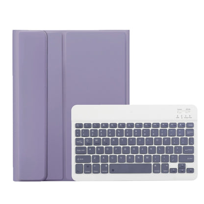 For iPad 11 2025 / 10th Gen 10.9 2022 A10B Lambskin Texture Ultra-thin Bluetooth Keyboard Leather Tablet Case with Pen Slot(Purple) - Universal by buy2fix | Online Shopping UK | buy2fix