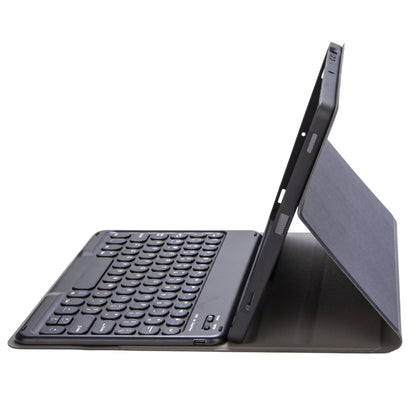 For iPad 11 2025 / 10th Gen 10.9 2022 YA10B Lambskin Texture Bluetooth Keyboard Leather Tablet Case with Pen Slot(Dark Blue) - Universal by buy2fix | Online Shopping UK | buy2fix