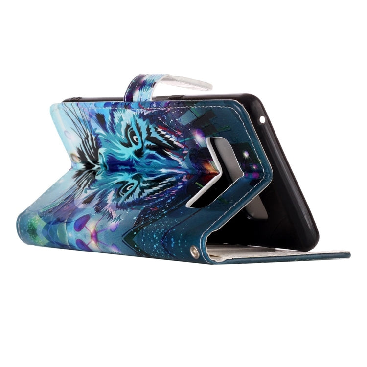 For Galaxy Note 8 Embossed Wolf Pattern Horizontal Flip Leather Case with Holder & Card Slots & Wallet & Photo Frame by buy2fix