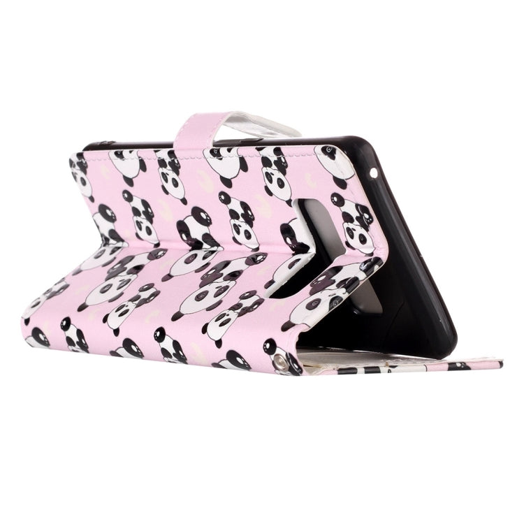 For Galaxy Note 8 Embossed Panda Pattern Horizontal Flip Leather Case with Holder & Card Slots & Wallet & Photo Frame by buy2fix