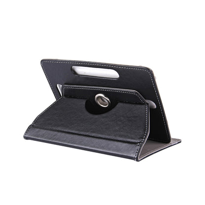 7 inch Tablets Leather Case Crazy Horse Texture 360 Degrees Rotation Protective Case Shell with Holder for Galaxy Tab A 7.0 (2016) / T280 & Tab 4 7.0 / T230 & Tab Q T2558, Colorfly G708, Asus ZenPad 7.0 Z370CG, Huawei MediaPad T1 7.0 / T1-701u(Black) by buy2fix
