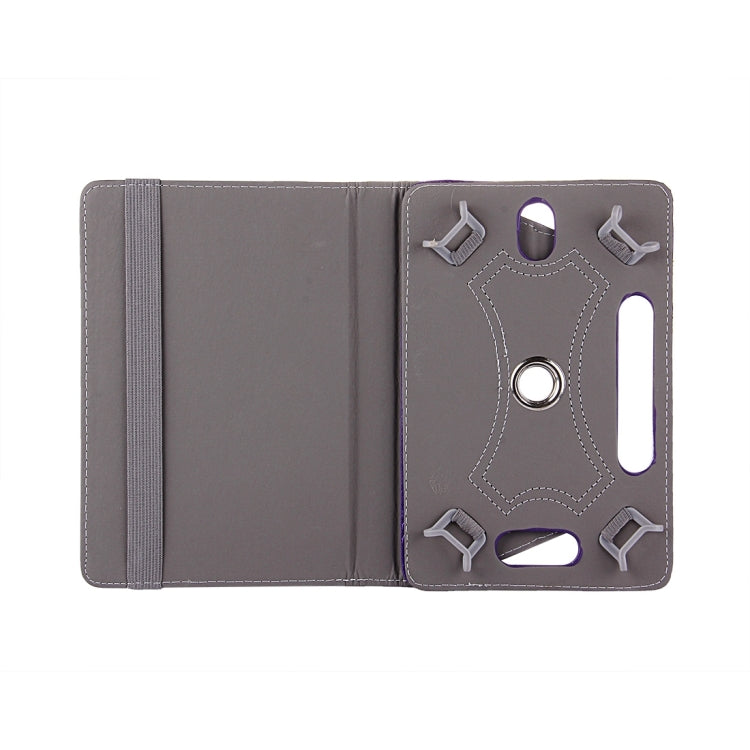 7 inch Tablets Leather Case Crazy Horse Texture 360 Degrees Rotation Protective Case Shell with Holder for Galaxy Tab A 7.0 (2016) / T280 & Tab 4 7.0 / T230 & Tab Q T2558, Colorfly G708, Asus ZenPad 7.0 Z370CG, Huawei MediaPad T1 7.0 / T1-701u(Purple) by buy2fix